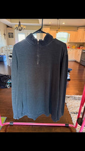 . dark gray 1/4 zip top Women's - XXL