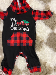 0-3 jumpsuit my first christmas 3 Months
