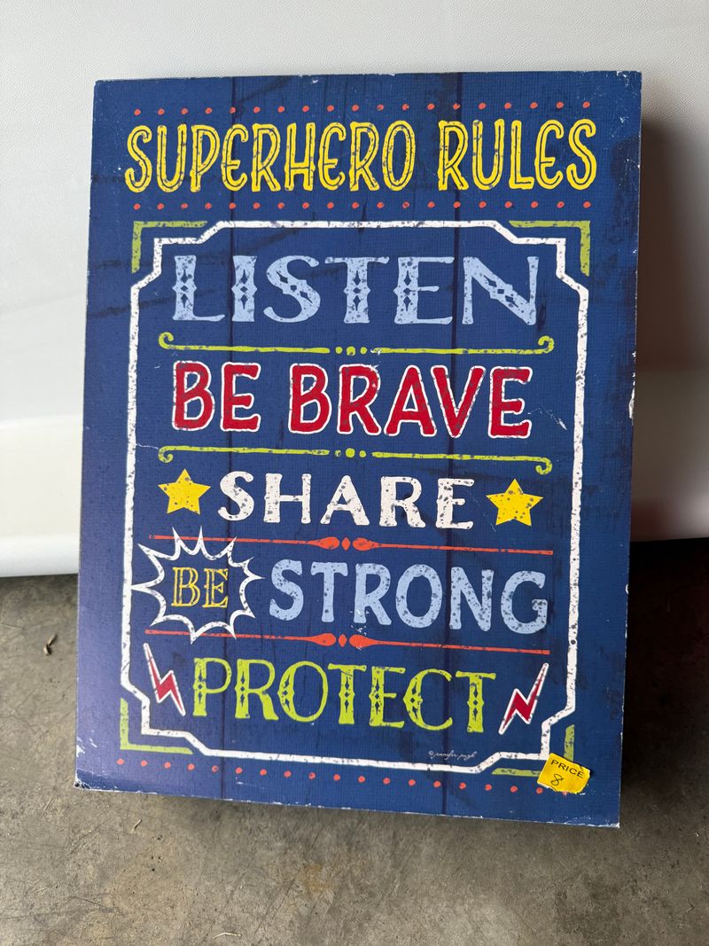 Super Hero Sign