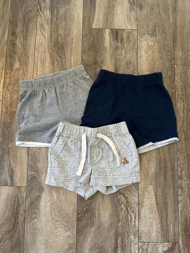 0-3month sweat shorts 3 pairs Newborn