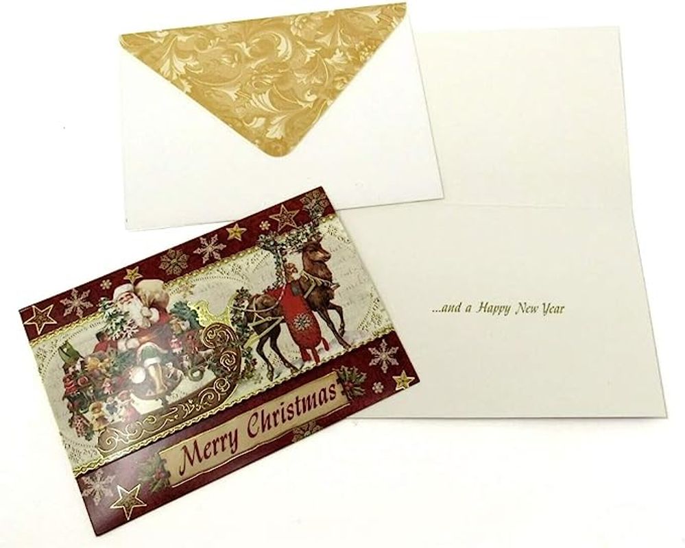 Punch Studio NIB Christmas Greeting Card Pack of 12
