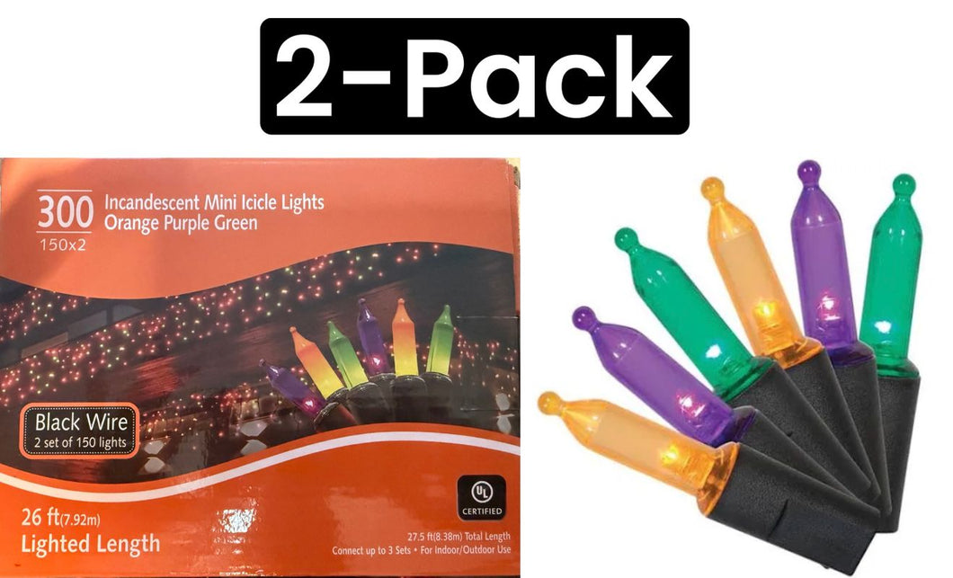 Halloween 2-Pack Halloween Lights / 300-count multi color lights / NIB