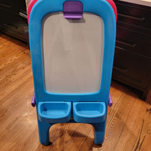 Load image into Gallery viewer, Crayola Dry Erase and Chalkboard Easel - a little writing on chalkboard Educational
