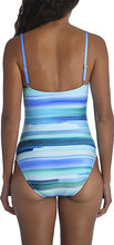 Load image into Gallery viewer, La Blanca NWT Twist Front One Piece Swimsuit, Pacific Blue//Ocean Tides Women&#39;s - XL
