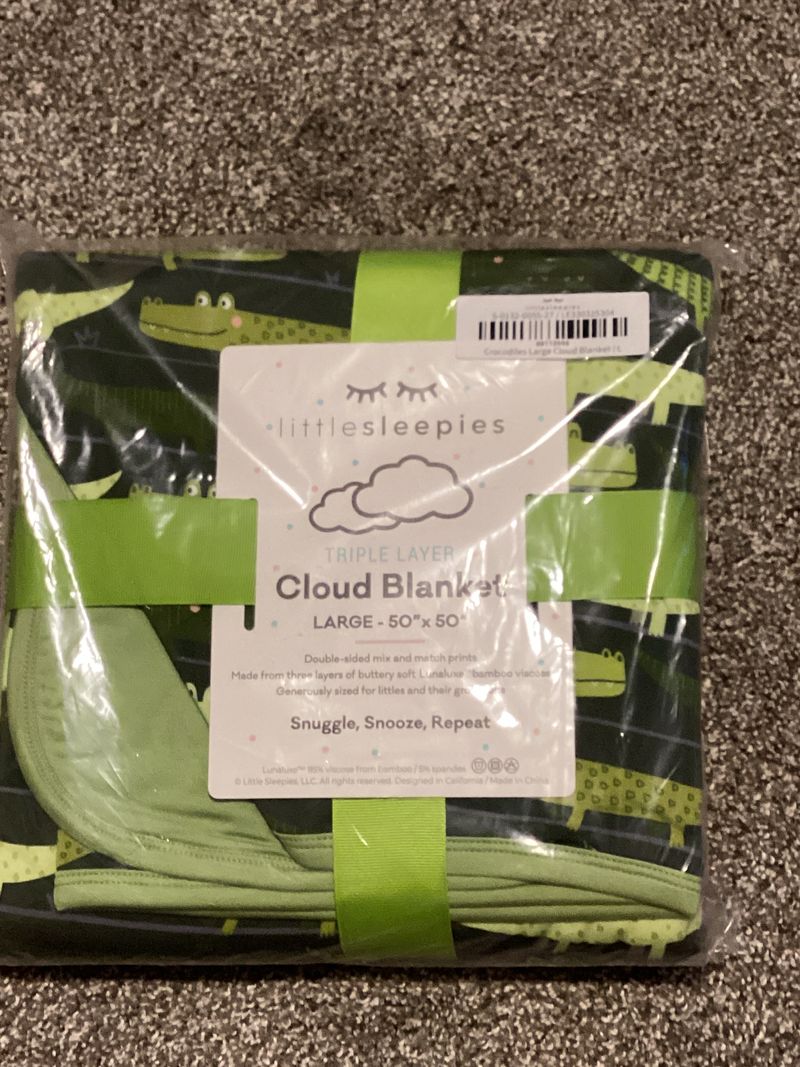 Little sleepies New in bag alligator cloud blanket Toddler