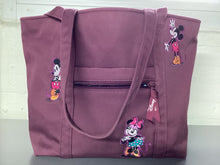 Load image into Gallery viewer, Vera Bradley Disney tote 11x11 inch nylon tote pockets inside and zip pocket on front t
