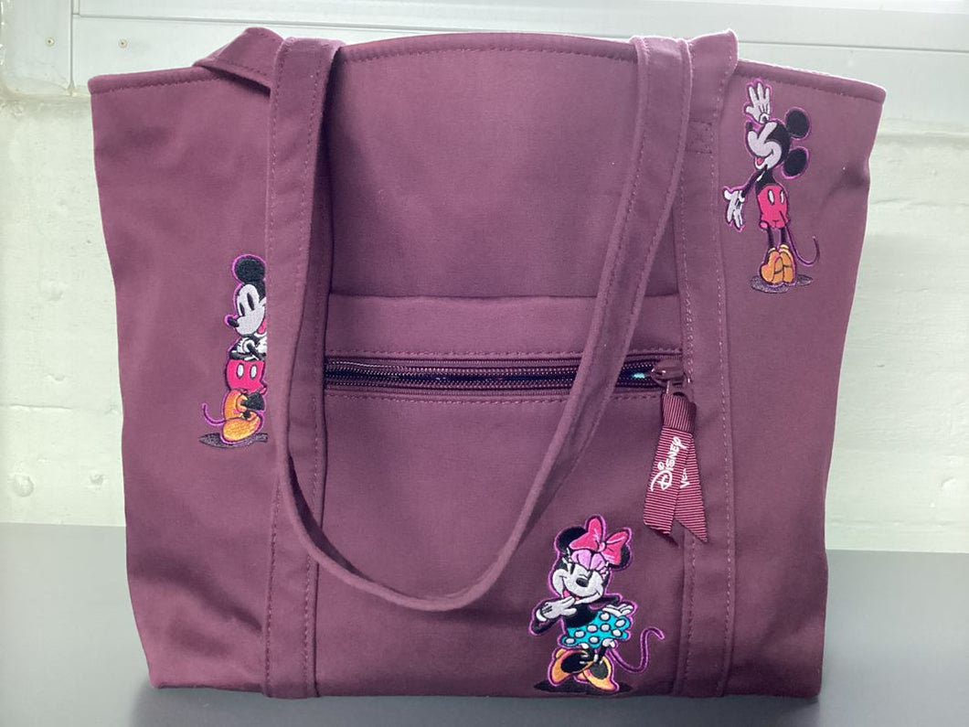 Vera Bradley Disney tote 11x11 inch nylon tote pockets inside and zip pocket on front t