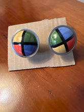 Load image into Gallery viewer, 2 drawer or cabinet pulls Blue/Red/Green/Yellow heavy knobs
