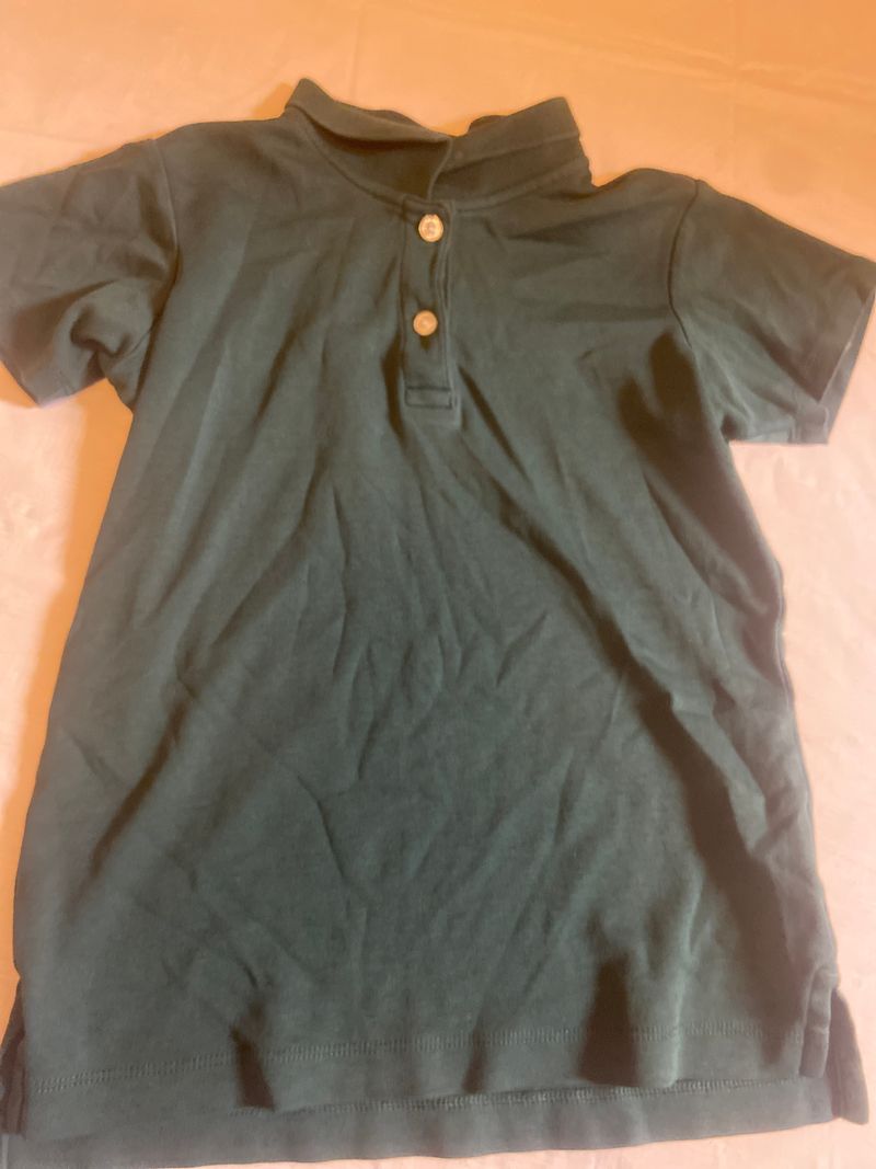 Lands End Green Polo T shirt 7