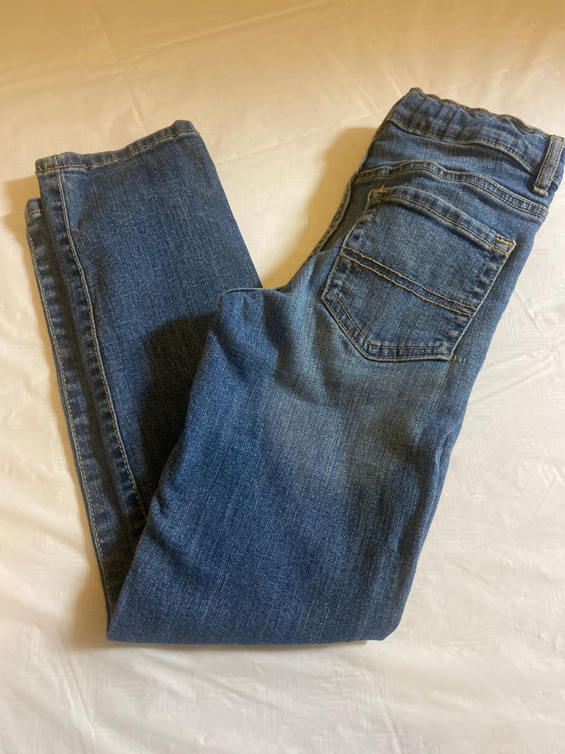 Childrens Place Stretch Straight Jeans snap button 7