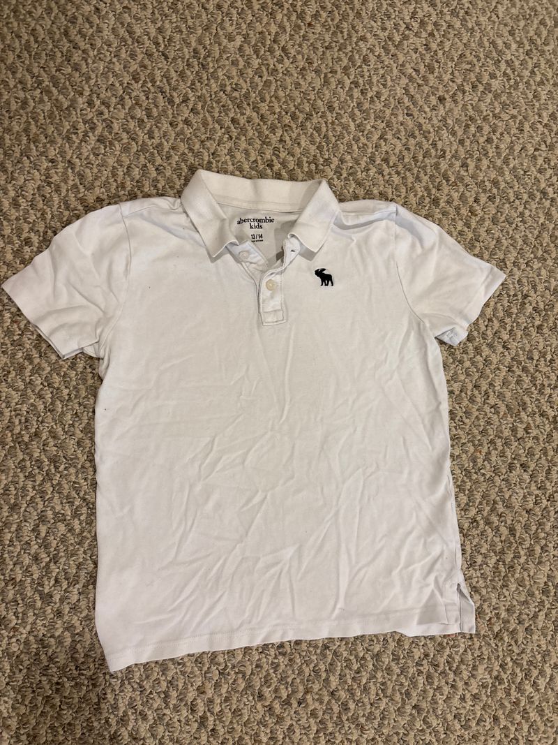 Abercrombie White polo size 13-14 14