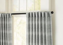 Load image into Gallery viewer, 1 Pkg Allen and Roth Englewood Gray Curtains 1 Panel, 50x84, Retail $40, Light Filtering
