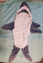 Load image into Gallery viewer, Unknown Shark bag/suit, about 5 feet tall, gray &amp; white, lightweight Accessories
