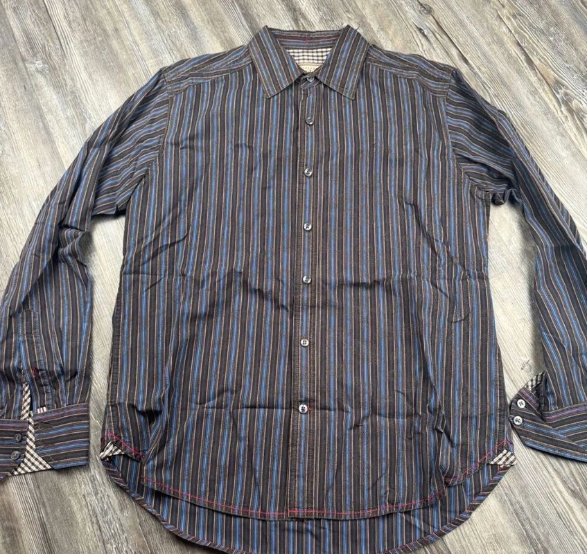 Italia Italia Men's Small Long Sleeve Button Up Dress Shirt Men's - S