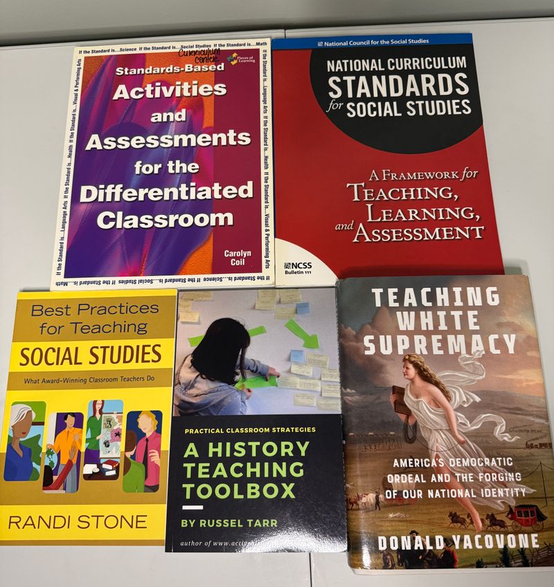 5 social studies teacher PD books Inc Standards differentiation, best practices, toolbox Book-Non-Fiction