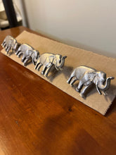 Load image into Gallery viewer, 4 Silver Elephants Drawer or cabinet pulls
