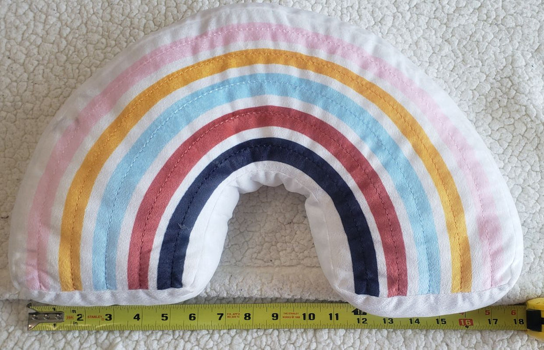 Rainbow Pillow - like new 18 inches long Pillow
