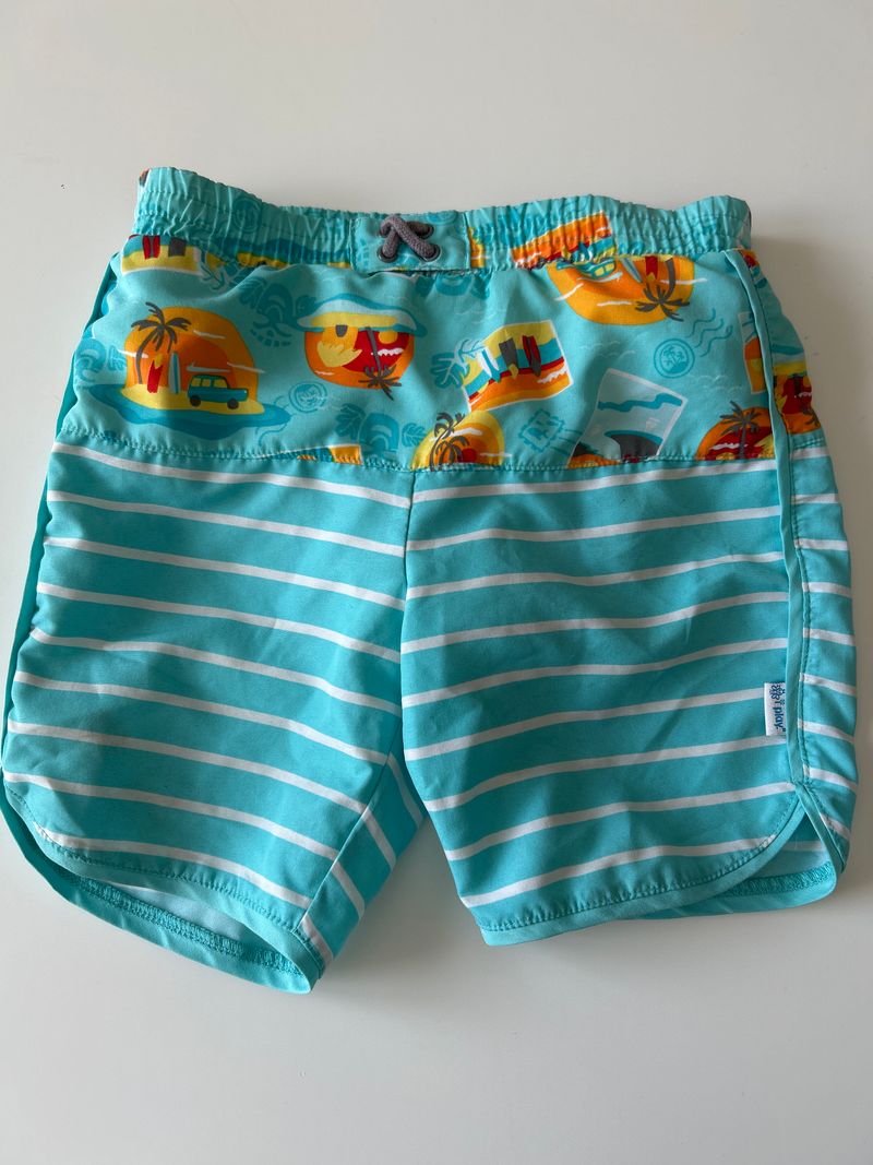 I Play Teal swim trunks 3T