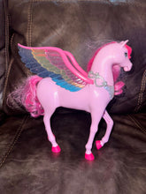 Load image into Gallery viewer, Barbie Barbie winged Pegasus toy. Lights and sound work! Figures and Animals
