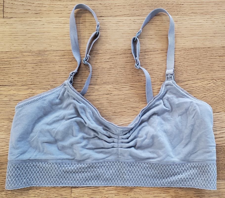 Gray Motherhood large nursing bra