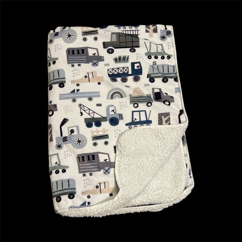 Na Used Sherpa truck throw blanket Toddler