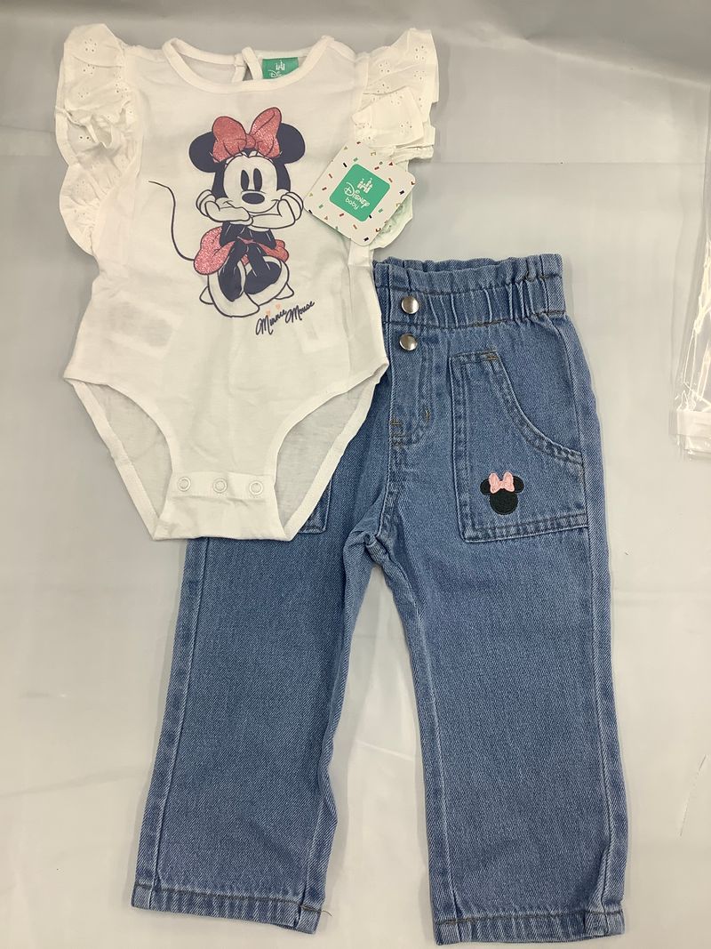 Disney Baby NWT Disney Baby Minnie Size 12 M 2 pc set bodysuit, jeans 24 Months