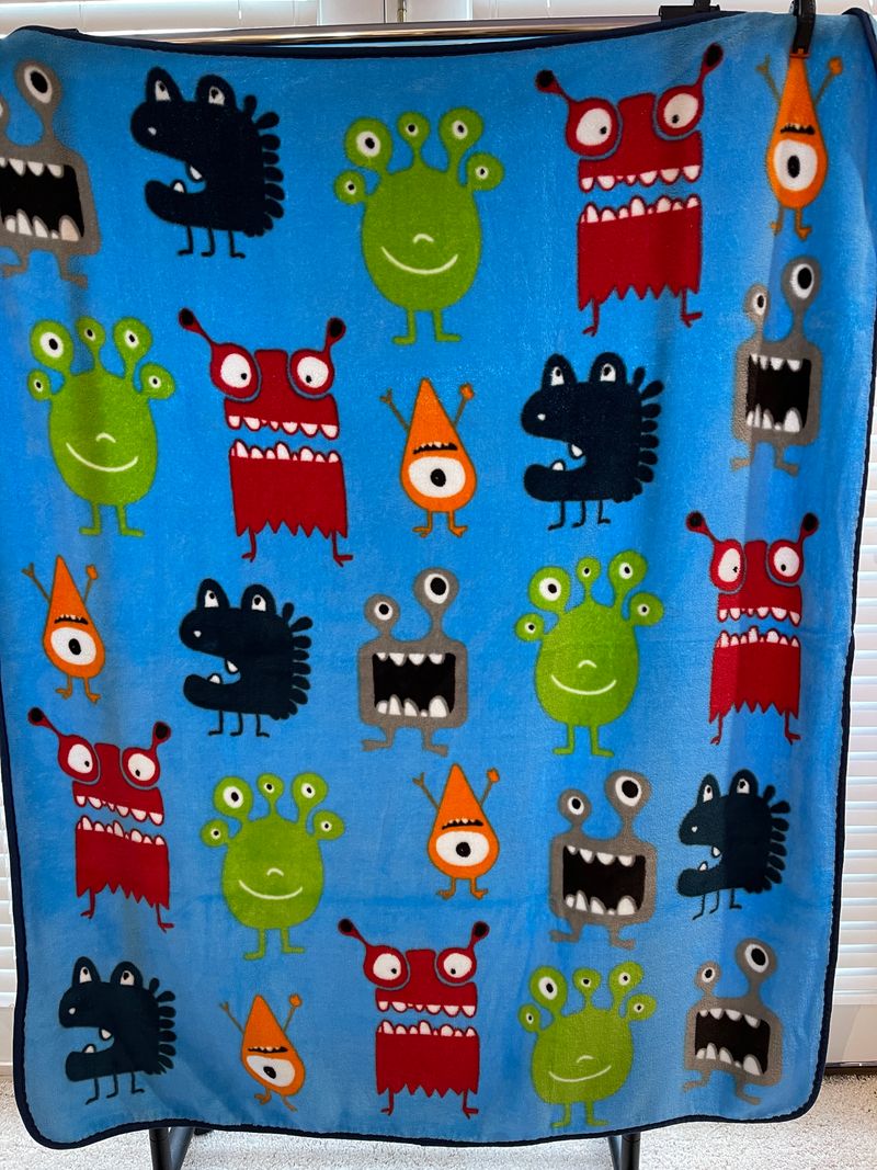 Monster Blanket - Throw Size Approximately 4' x 5' Blanket