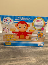 Load image into Gallery viewer, Spark Math Counting &amp; Balance Monkey Play set NIB Learning math skills by balancing bananas. Makes Sounds. Educational
