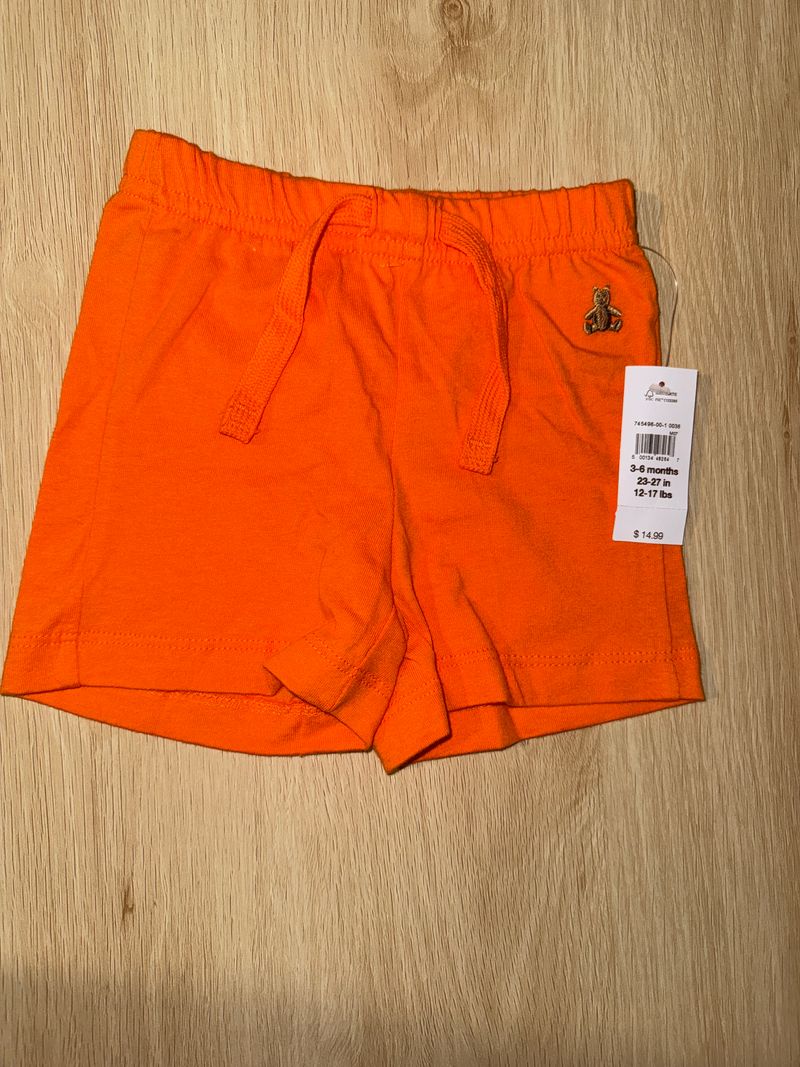 Baby Gap NWT orange shorts. Size 3-6 6 Months