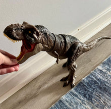 Load image into Gallery viewer, Big T Rex roars when you push him
