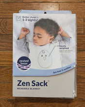 Load image into Gallery viewer, Nested bean zen sack wearable blanket, worn few ti Winter TOG2.5 lavender colored, size medium 6-15 months,16-26lbs
