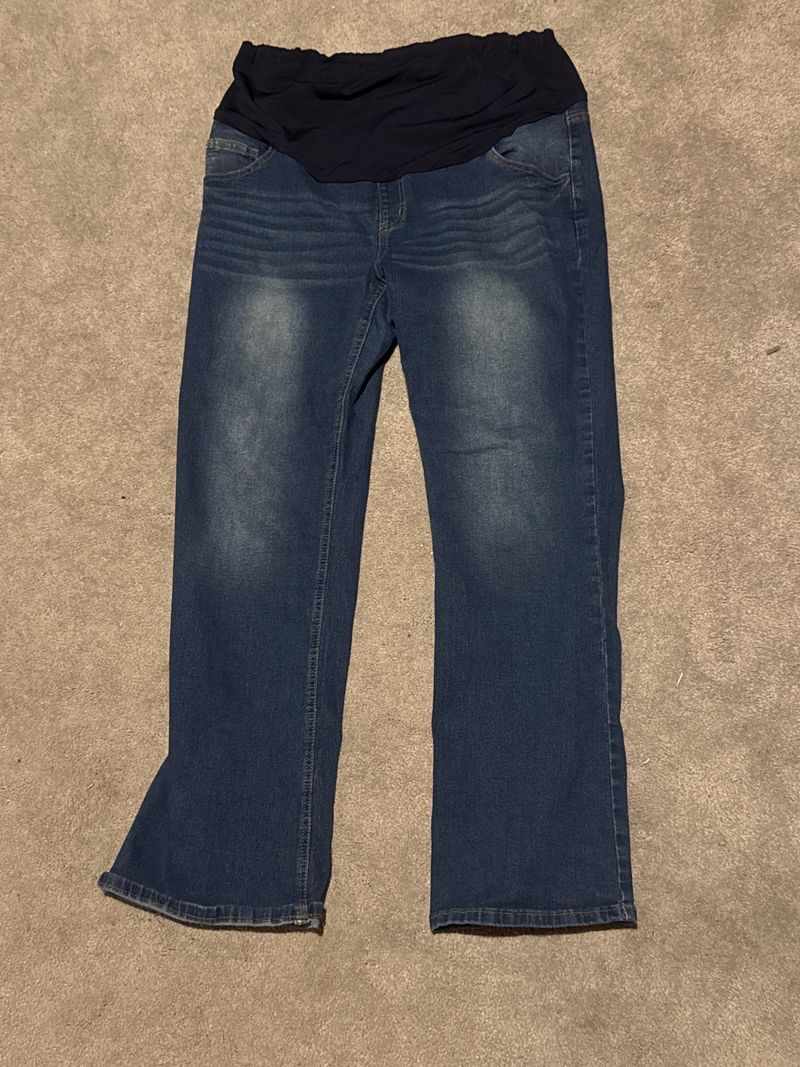 SHEIN XXL dark washed maternity jeans  Women's XXL 18