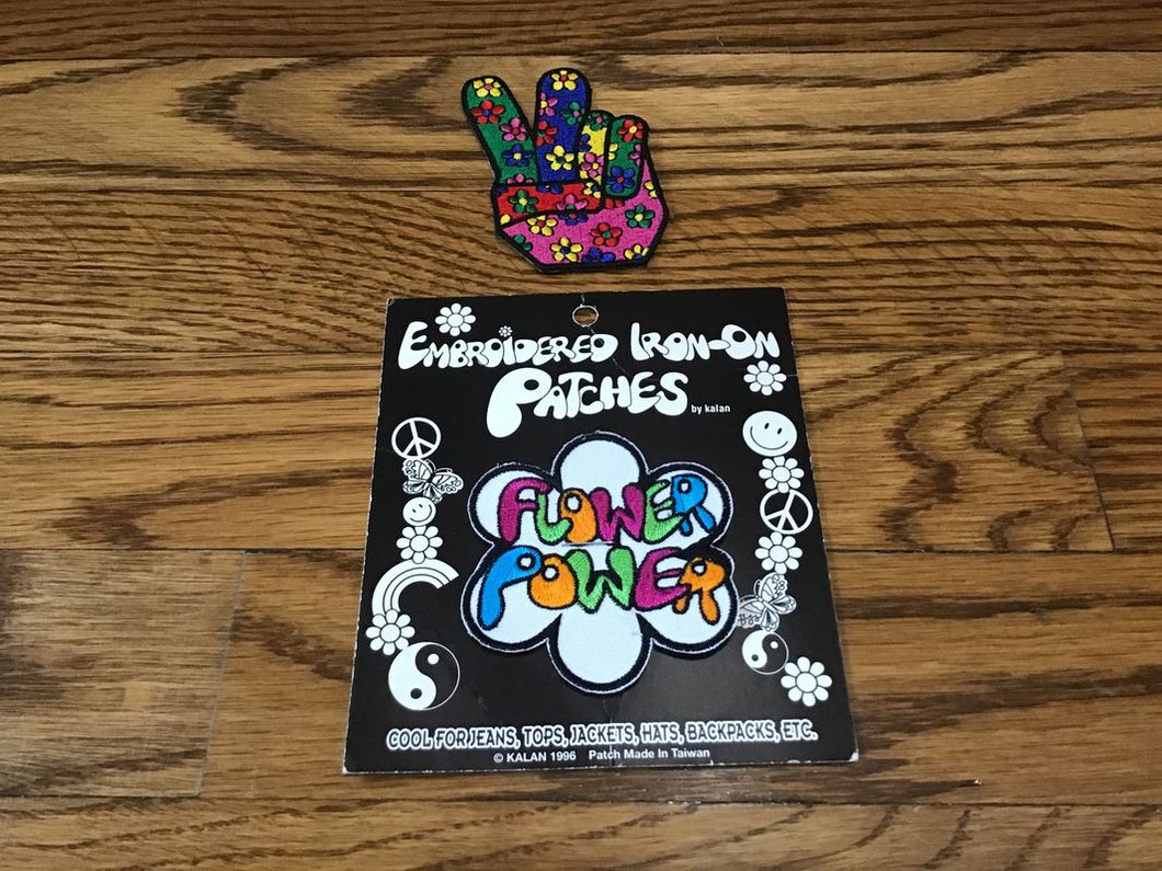 2 Vintage Embroidered Iron On Patches 2 Vintage Embroidered Iron on Patches