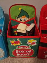 Load image into Gallery viewer, 3 Christmas themed book holder boxes for under tree
