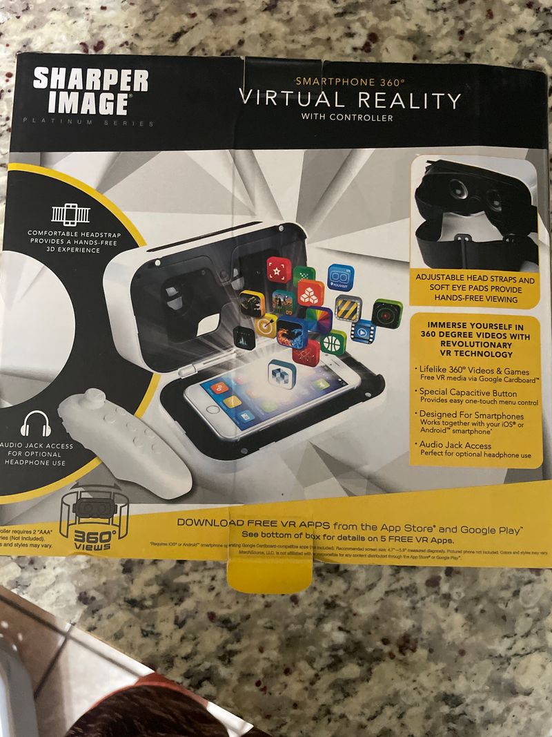Sharper image VR reality with controller Educational
