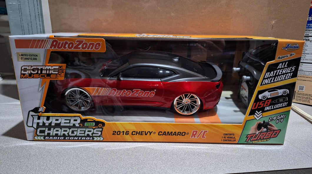 Jada R/C 2016 Chevy Camaro AutoZone Red Muscle Hyper Charger - New in box Toy Vehicles