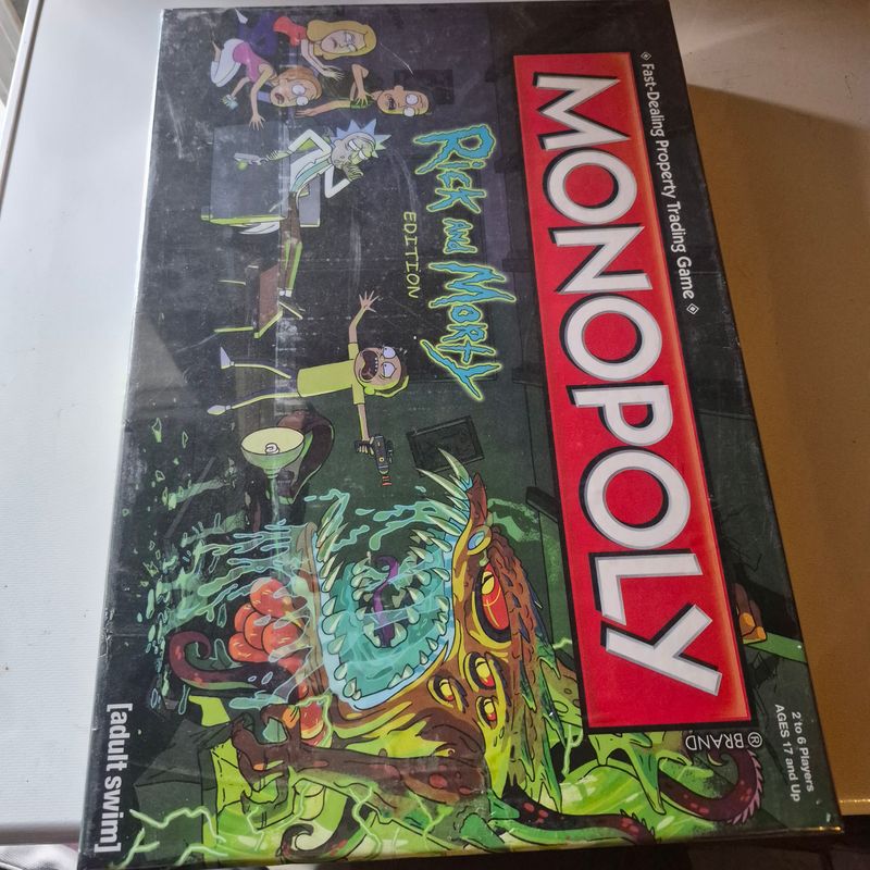 Monopoly Rick and Morty Monopoly Sealed NIB