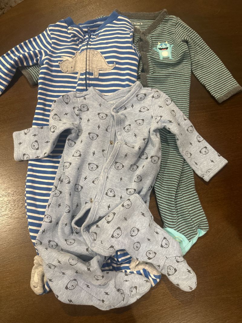 Carters sleepers, pajamas Sleepers, Pajamas, 9 months, 3-count 9 Months