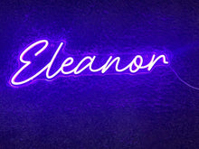 Load image into Gallery viewer, Personalized LED light Eleanor. Never used. Comes with wall plug and battery pack

