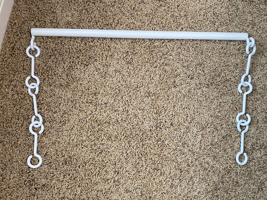 Hanging Closet Rod Extender Plastic 23 inches wide