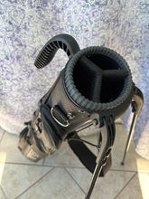 Load image into Gallery viewer, Standing Youth Golf Bag Small golf bag for kids with just a few clubs. Black
