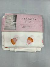 Load image into Gallery viewer, KASSATEX fine Linens New KASSATEX shower curtain, candy corn print, 72x72
