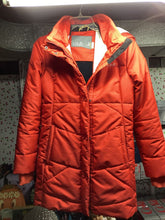Load image into Gallery viewer, Lole Orange mid thigh hooded jacket. Like new waterproof.zip pockets. Women&#39;s - S

