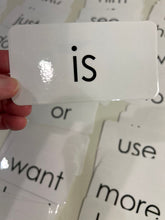 Load image into Gallery viewer, SIGHT WORD Flash Cards Qty of 130 - laminated too! FABULOUS for K and 1st - additional 30 to original order Educational
