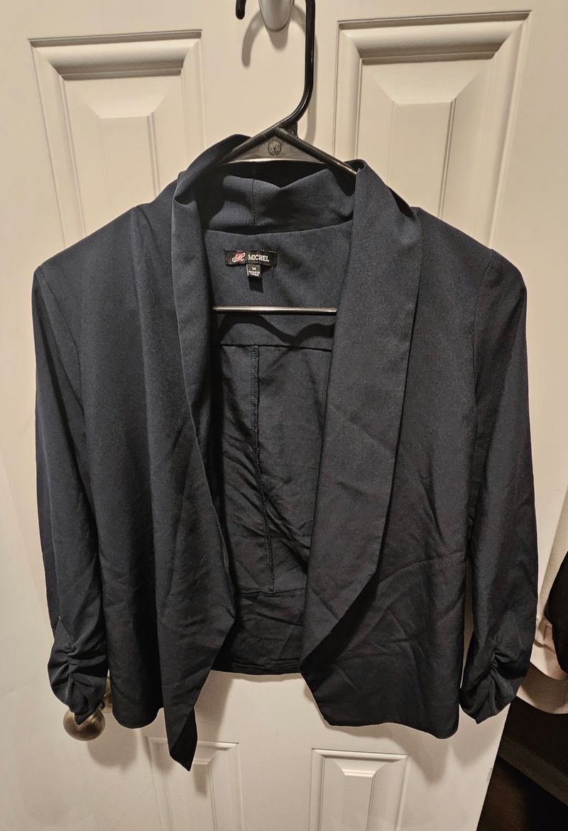 Michel Navy blue light short dress jacket Women's - M