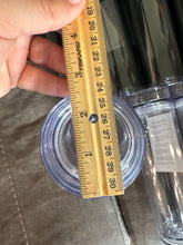 Load image into Gallery viewer, 9 Brand new black and clear plastic tumblers 8.5 inch skinny tumblers
