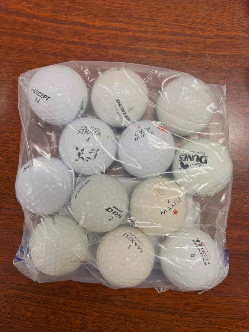 Golf balls, sz, variety, no damage