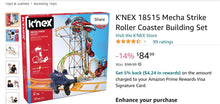 Load image into Gallery viewer, KNEX  Mecha Strike Roller Coaster Building Set NEW IN BOX-KNEX Building Set-Retails $100.00 Building
