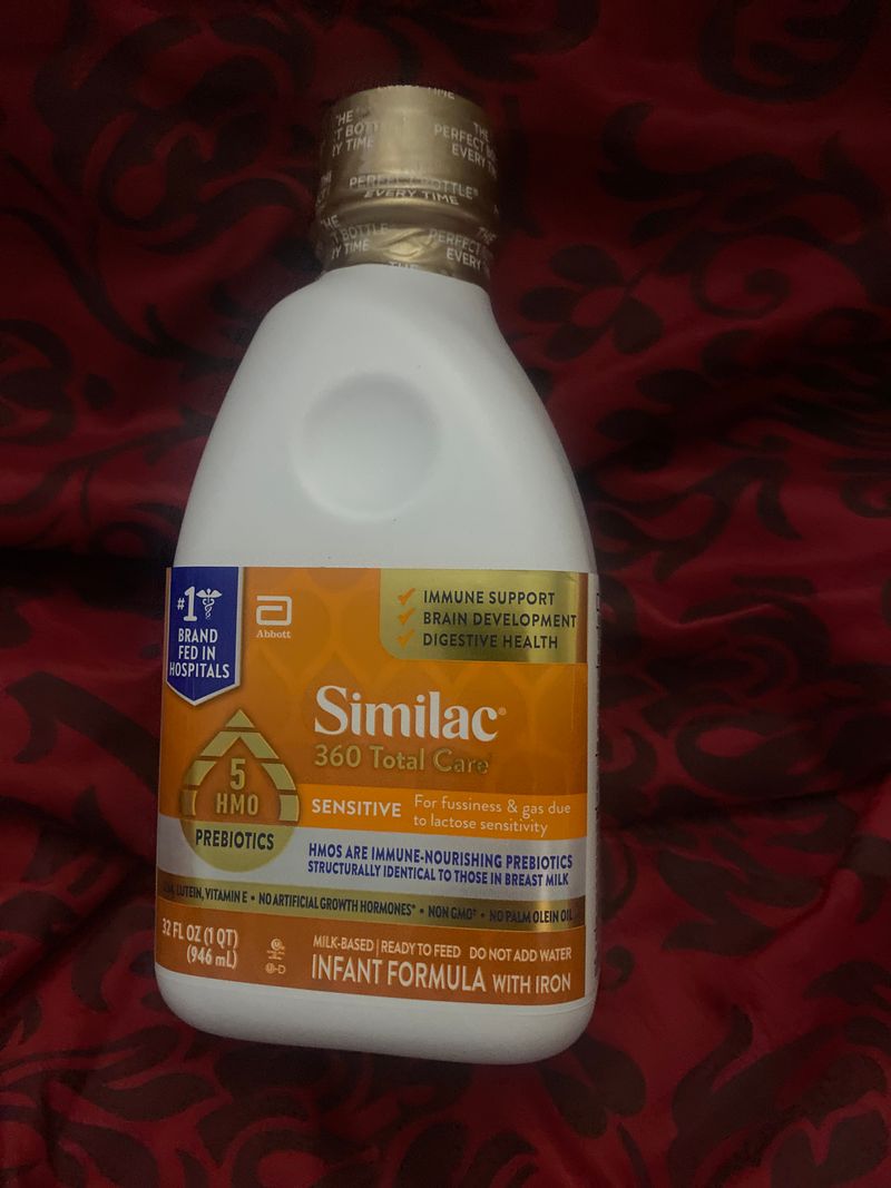Similac 360 total care sensitive 32 ounce liquid infant formula exp July 2026