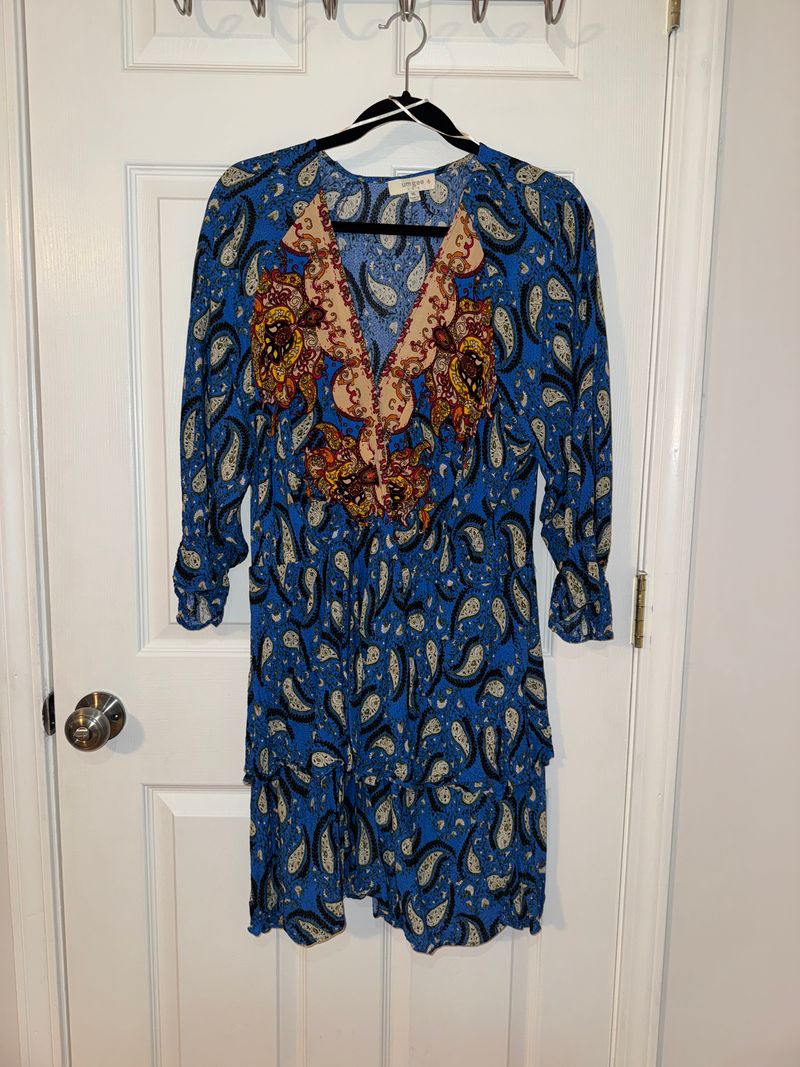 Umgee Blue and paisley dress/ tunic Women's - XL